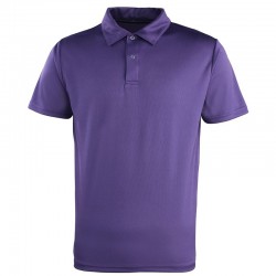 Plain Pique Polo Shirt Coolchecker Stud Premier 140 GSM